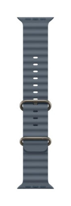 Apple Natural Titanium Finish Band Blue Fluoroelastomer, Titanium