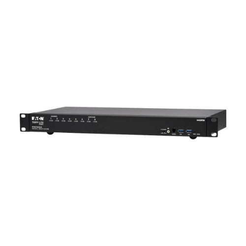 Tripp Lite B024-H4U08 8-Port 4K HDMI/USB KVM Switch - 4K 60 Hz Video/Audio, USB Peripheral Sharing, 1U Rack-Mount