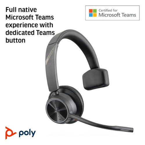 HP Poly Voyager 4310 Microsoft Teams Certified USB-C Headset +BT700 dongle