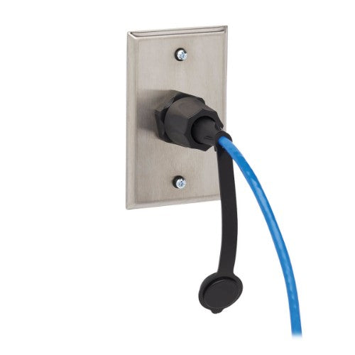 Tripp Lite N200P-023BL-IND Industrial Cat6 UTP Ethernet Cable (RJ45 M/M), 100W PoE, CMR-LP, IP68, Blue, 23 ft. (7.01 m)