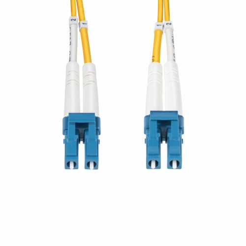 StarTech.com 25m (82ft) LC to LC (UPC) OS2 Single Mode Duplex Fiber Optic Cable, 9/125µm, 100G, Bend Insensitive, Low Insertion Loss - LSZH Fiber Jumper Cord