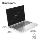 HP EliteBook 6 G2a 16 inch Notebook Next Gen AI PC AMD Ryzen™ AI 7 Laptop 40.6 cm (16") WUXGA 16 GB DDR5-SDRAM 512 GB SSD Wi-Fi 6E (802.11ax) Windows 11 Pro Silver