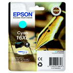 Epson C13T16324012/16XL Ink cartridge cyan high-capacity XL, 450 pages 6.5ml for Epson WF 2010/2660/2750