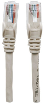 Intellinet Network Patch Cable, Cat6, 20m, Grey, CCA, U/UTP, PVC, RJ45, Gold Plated Contacts, Snagless, Booted, Lifetime Warranty