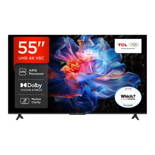 TCL 55V6C-UK TV 139.7 cm (55") 4K Ultra HD Smart TV Wi-Fi Metallic 270 cd/m²