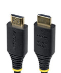 StarTech.com 50cm (1.6ft) Certified Ultra High Speed HDMI Cable, 8K 60Hz/4K 120Hz, HDMI 2.1 Cable with HDR10+ / eARC, 48Gbps, 8K HDMI Cord for Monitor/TV/Display, Flexible TPE Jacket