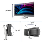 Philips 5000 series 34B2U5900C/00 computer monitor 86.4 cm (34") 5120 x 2160 pixels WUHD LCD Grey