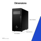 HP Z2 Tower G1i Intel Core Ultra 7 265 16 GB DDR5-SDRAM 512 GB SSD Windows 11 Pro Workstation AI Workstation, AI PC Black