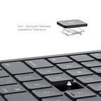 DEQSTER Slim PRO Keyboard for iPad 10.2" (7th/8th/9th Gen.), QWERTY Layout