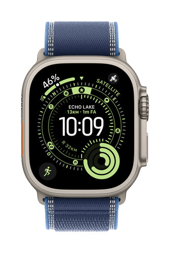 Apple MFT74ZM/A smart wearable accessory Band Blue Titanium, Polyester, Spandex, Nylon