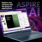 Acer Aspire 14 AI AI 14 A14-11M - Qualcomm Snapdragon X X1-26100, 16 GB, 1TB SSD, 14" WUXGA, Windows 11 Copilot+ Notebook