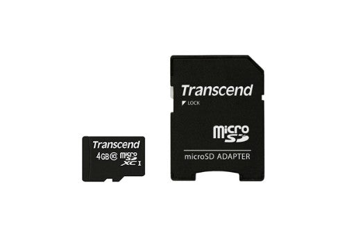 Transcend microSDXC/SDHC Class 10 4GB with Adapter