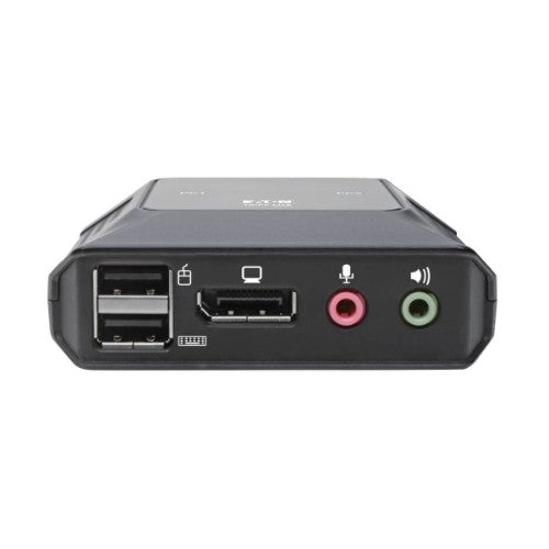Tripp Lite B032-DPUA2 2-Port DisplayPort 1.1/USB KVM Switch with Audio/Video, Built-In Cables, USB Peripheral Sharing