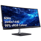 Acer CB3 Vero CB343CURDbemiiphcuzx Monitor computer monitor 86.4 cm (34") 3440 x 1440 pixels UltraWide Quad HD LED Black
