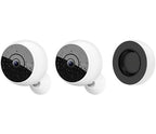 Logitech CIRCLE 2 COMBO PACK, 2 Wire-Free Cameras + 1 extra Rechargeable Battery Spherical Indoor Wall