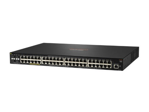 HPE Aruba Networking Aruba 2930F 48G PoE+ 4SFP+ 740W TAA Managed L3 Gigabit Ethernet (10/100/1000) Power over Ethernet (PoE) 1U Black