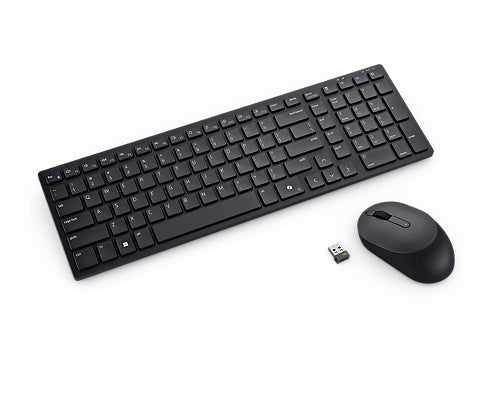 DELL Pro Compact Silent Keyboard and Mouse - KM555 - UK (QWERTY)