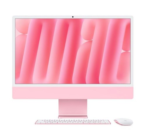 Apple iMac Apple M M4 59.7 cm (23.5") 4480 x 2520 pixels All-in-One PC 16 GB 256 GB SSD macOS Sequoia Wi-Fi 6E (802.11ax) Pink