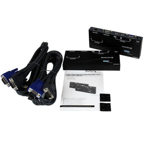 StarTech.com USB VGA KVM Console Extender over CAT5 UTP (500 ft) - TAA
