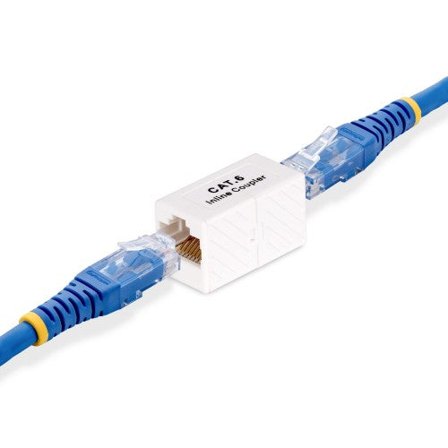 StarTech.com RJ45 Coupler, Inline Cat6 Coupler, Female to Female (F/F) T568 Connector, Unshielded Ethernet Cable Extension
