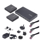 StarTech.com 4-Port HDMI Extender and Splitter Over CAT6, 4K 60Hz, Up to 230ft (70m), 1x4 HDMI over Ethernet Distribution Kit with IR and Power Over Cable