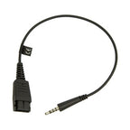 Jabra 8800-00-99 cable gender changer QD 3.5mm Black