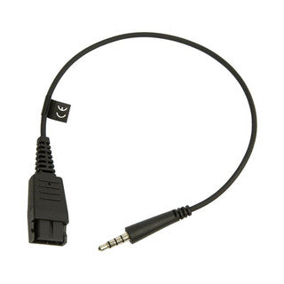 Jabra 8800-00-99 cable gender changer QD 3.5mm Black