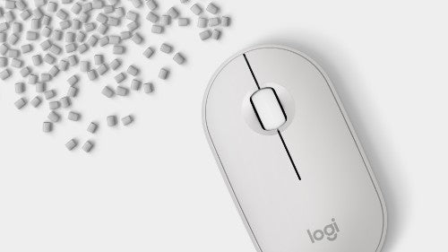 Logitech Pebble 2 M350s mouse Travel Ambidextrous RF Wireless + Bluetooth Optical 4000 DPI
