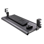 StarTech.com Under-Desk Keyboard Tray, Clamp-on Ergonomic Keyboard Holder, Up to 12kg (26.5lb), Sliding Keyboard and Mouse Drawer with C-Clamps, Height Adjustable Keyboard Tray (3.9/4.7/5.5 in) - TAA