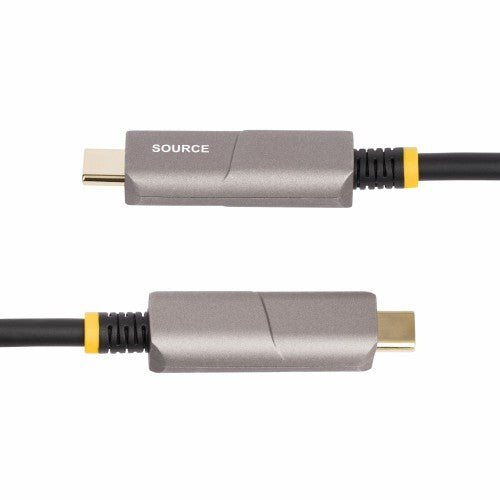 StarTech.com 50ft (15m) USB-C to HDMI 2.0 Active Optical Cable (AOC), 4K 60Hz, CL3 Rated, Unidirectional USB Type-C to HDMI Adapter Cable