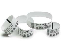 Zebra Z-Band UltraSoft Wristband White