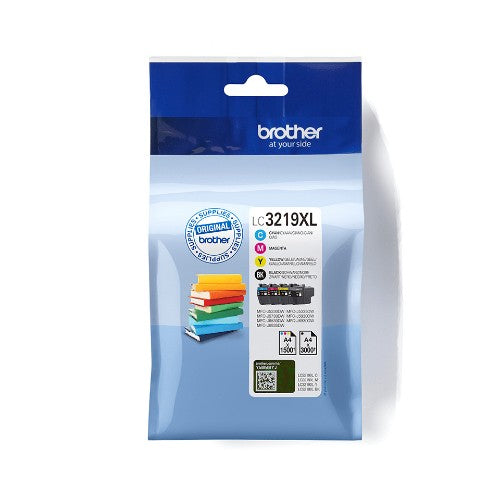 Brother LC-3219XLVAL Ink cartridge multi pack Bk,C,M,Y 3000pg + 3x1500pg Pack=4 for Brother MFC-J 5330