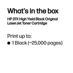 HP CF237X/37X Toner cartridge high-capacity, 25K pages ISO/IEC 19752 for HP E 60055/LaserJet M 608/LaserJet M 631
