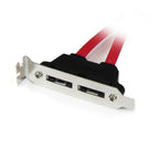 StarTech.com 2 Port Low Profile SATA to eSATA Plate Adapter