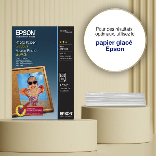 Epson Glossy Photo Paper (100 x 150mm), 200gsm, 500 sheets