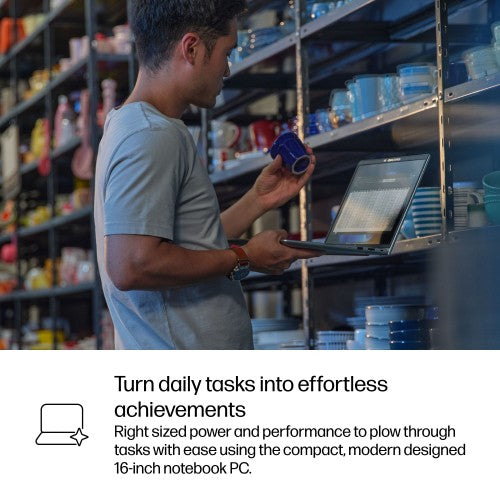 HP ProBook 4 G1iR Intel Core 5 120U Laptop 40.6 cm (16") WUXGA 24 GB DDR5-SDRAM 256 GB SSD Wi-Fi 6E (802.11ax) Windows 11 Pro Silver