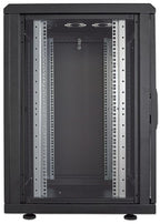 Intellinet 19" Network Cabinet - Free Standing, 16U, 600x600mm (width x depth), Black, Flatpack, Max 1500kg, Multi-Point Door Lock, One Lock Per Side Panel, Usable Depth 123 to 373mm, IP20 rated, Rack, Steel
