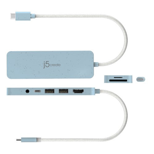 j5create JCD373EC - USB-C® Multi-Port Hub with Power Delivery