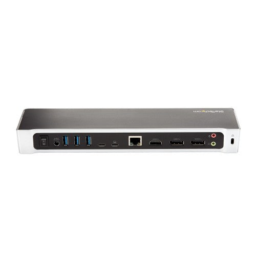 StarTech.com 4K USB-C Dock , Triple UHD 4K Monitor Docking Station, Mac & Windows, USB C to HDMI & DisplayPort, 60W Power Delivery, 5x USB 5Gbps Hub - TAA