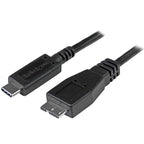 StarTech.com 3ft (1m) USB-C to Micro USB-B Cable, USB 10Gbps, Data Cord, 3A, USB C to Micro-B Data Transfer Cable
