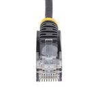 StarTech.com 5m Black Slim CAT6 Ethernet Cable, Snagless, 100W PoE, UTP, LSZH, 28AWG Pure Bare Copper Wire, Slim RJ45 Network Patch Cord w/Strain Reliefs, Individually Tested