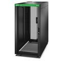 APC Easy Rack, 24U, Black, With Roof, Castors, Feet, 4 Brackets, and Side Panels, No Bottom, 1198H x 600W x 1200D mm