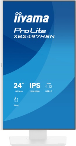 iiyama ProLite XB2497HSN-W1 computer monitor 60.5 cm (23.8") 1920 x 1080 pixels Full HD LED White