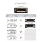 StarTech.com 8in (20cm) HDMI to DVI-D Video Cable Adapter - HDMI Male to DVI Female