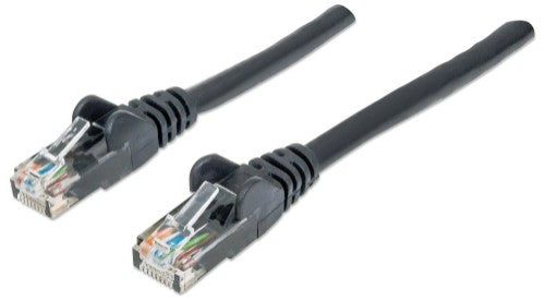 Intellinet Network Patch Cable, Cat6, 20m, Black, CCA, U/UTP, PVC, RJ45, Gold Plated Contacts, Snagless, Booted, Lifetime Warranty