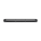 Tripp Lite N252-P24 Cat6 24-Port Patch Panel - PoE+ Compliant, 110/Krone, 568A/B, RJ45 Ethernet, 1U Rack-Mount, TAA