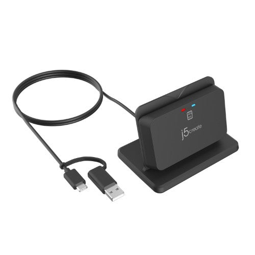 j5create JUR261 USB™ Smart Card / CAC Reader Stand