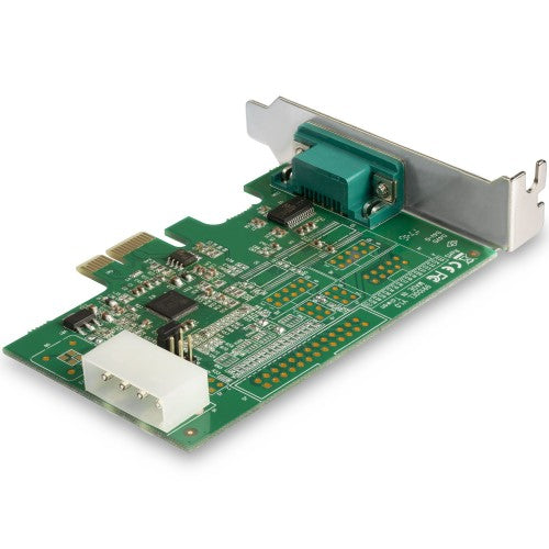 StarTech.com 4-port PCI Express RS232 Serial Adapter Card - PCIe RS232 Serial Host Controller Card - PCIe to Serial DB9 Card - 16950 UART - Expansion Card - Windows/Linux - TAA
