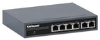 Intellinet PoE-Powered 6-Port Lite Smart Managed PoE+ Switch with 4 GbE Ports / 2 GbE Uplinks and PoE Passthrough (with UK power cord)