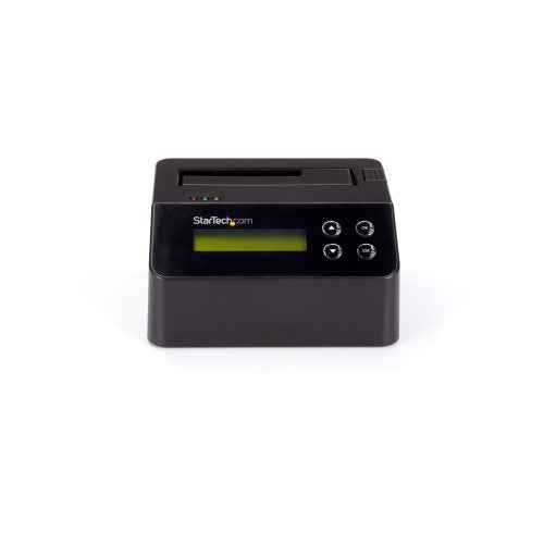 StarTech.com Single Bay Hard Drive Eraser, Standalone HDD/SSD Sanitizer, 4Kn, USB 3.0 to SATA III (6 Gbps), 9 Erase Modes, LCD Display, Secure Erase Hard Disk Sanitizer Dock, DB-9 Printer Port, TAA Compliant